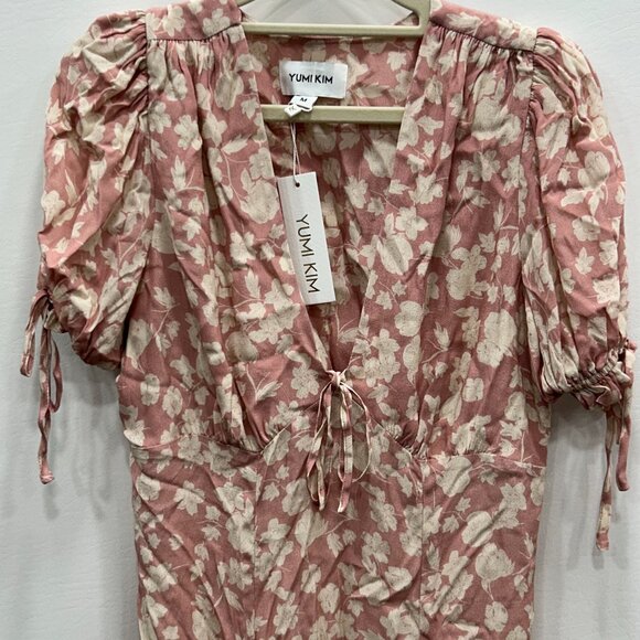 NWT Yumi Kim Story Book Peach Pink Kelly Midi Dress Size Medium - Picture 4 of 13